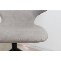 【軒先渡し】東馬 アーマー ラウンドチェア グレイ 54671450 1脚（直送品）