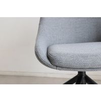 【軒先渡し】東馬 ファーブ ラウンドチェア グレイ 54675820 1脚（直送品）