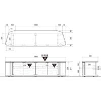 【軒先渡し】朝日木材加工 コーナーテレビ台 ラシーヌ 幅1488×奥行390×高さ377mm ホワイト RCA-1500AV-WH 1台（直送品）