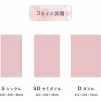 イケヒコ ラピアス ボックスシーツ 幅1400×奥行2000×高さ300mm パールグレー 1192630330307 1枚（直送品）