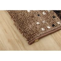 イケヒコ フォリア ラグ 800×1400mm ベージュ 1321070020101 1枚（直送品）