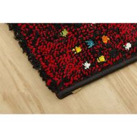 イケヒコ フォリア ラグ 1600×2300mm レッド 1321070240401 1枚（直送品）