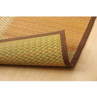 イケヒコ ピーア い草花ござカーペット 江戸間2畳 1740×1740mm ブラウン 1030880060202 1枚（直送品）