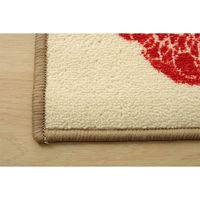 イケヒコ エルム ラグ 1000×1300mm レッド 1340650240403 1枚（直送品）