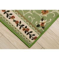 イケヒコ 撥水キャンベル 廊下敷き 600×4400mm グリーン 1340560124706 1枚（直送品）