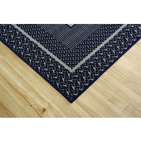 イケヒコ カントネ ダイニングラグ 2200×2600mm ネイビー 1340700192503 1枚（直送品）