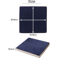 イケヒコ・コーポレーション mou(ムー) シート BK 40×40×4cm 1380000000000 1枚