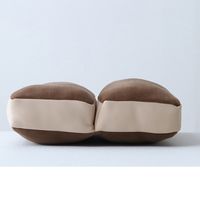 イケヒコ mou（ムー） 2連座布団 幅420×奥行420×高さ80mm ブラウン 1380000000496 1個（直送品）