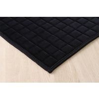 イケヒコ mou（ムー） ラグ 1850×1850mm ブラック 1380000000477 1枚（直送品）