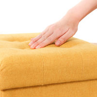 不二貿易 ディノ ボックススツール mini 幅300×奥行300×高さ300mm イエロー 86851 1セット(4台入)（直送品）