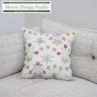 クッションカバー LL1737 45×45cm BE モリスデザインスタジオ LL1737_08BE 1個 川島織物セルコン（直送品）