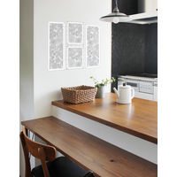 明和グラビア グラスルックデコシート WGL-04 フラワーアート グレー20cm×180cm　1個（直送品）