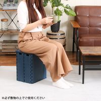 フォールディングストレージスツール ST04 NV 86103 1セット（4台入） 不二貿易（直送品）