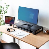 サンワサプライ 机上液晶モニタスタンド(D300mm・ブラック) MR-LC302BKN 1個（直送品）