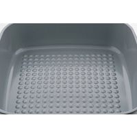 ベストコ IH グリルパン ガラス蓋付 スタンド式 フタ 26cm グレー ND-1365 ヘルシーエンボス ファインセラミック（直送品）