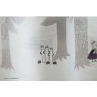 スミノエ ムーミン レースカーテン プートボーダー ボイル 100×133cm グレー 4549781277592 1枚