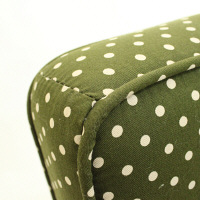 【軒先渡し】ヤマソロ ロージー 1人掛けソファ ドットグリーン 幅650×奥行670×高さ730×座面高370mm 1台（直送品）