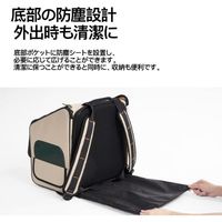 PIDAN ペット用 折り畳み式 ハウス型 トラベルリュック 猫トイレ付 1個 猫 キャリーバッグ ケージ