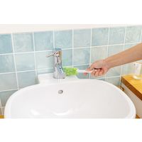 山崎産業 バスボンくん おててスッキリブラシ抗菌短柄 グリーン 1本