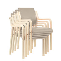 藤沢工業 ナチュラル ウッドチェア ビスケット 福祉用イス 介護用イス スタッキング椅子  木製イス 木製チェア 天然木 ベージュ 1脚