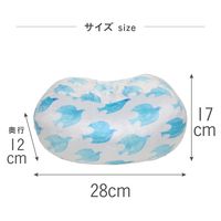ソフト 正座クッション 青い鳥 1個 FUJIEI エクサイズ カバー付き まくら 足置き 姿勢矯正 背筋が伸びる 動物柄 かわいい