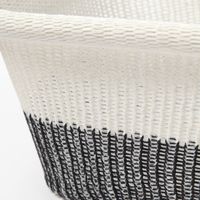 ニットメッシュバスケット（角） ブラック 1セット（1個×2） LAKOLE/ラコレ