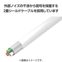 タイプCケーブル （USB-C to C） 50cm PD 100W シリコン 白 MPA-CCECSS05WH エレコム 1個