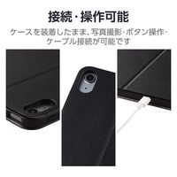 13インチ iPad Air (M2) ケース レザー 本体マグネット装着 手帳型 黒 TB-A24XWVDBK エレコム 1個