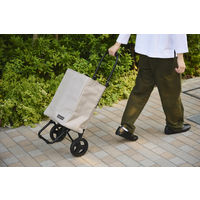 レップ ショッピングカート トートカート 保冷保温 22L ベージュ 1個 キャリーカート1WAY  買い物 荷物運び 便利 COCORO