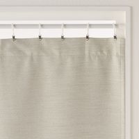 無印良品 防炎 遮光性 二重織りノンプリーツカーテン 幅100×丈135cm用 ライトグレー 良品計画