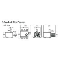 マリンテック マイクロ循環ポンプ 可変流量式 M12ー7MC 1台（直送品）