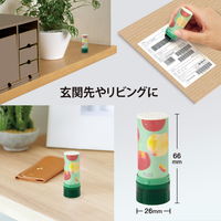 プラス ローラーケシポン スリムフィット アップル 個人情報保護スタンプ 40187 1セット（1個×5）