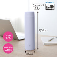 象印マホービン ステンレスマグ 0.72L ブラック SM-GS72-BA 1本