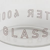 ガラス製キャニスター（400ml） グレー 1セット（1個×2） LAKOLE/ラコレ