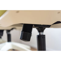 東谷 ROOM ESSENCE クレコ オフィスチェア グリーン×ホワイト OFC-50GRW 1台（直送品）