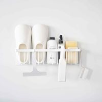 tower（タワー） マグネットバスルームバスケット タワー ワイド ホワイト 3769 1台 山崎実業