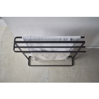 tower（タワー） 横から掛けられるバスタオルハンガー タワー スリム ブラック 5577 1台 山崎実業