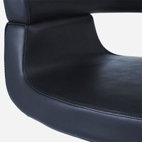 SEVEN BEAUTY (セブンビューティー) スタイリングチェア MILANO ブラック 44639 1台（直送品）