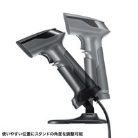 サンワサプライ 2次元バーコードリーダー(スタンド付き・QRコード対応) BCR-2D10GY 1個（直送品）