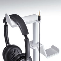 サンワサプライ  クランプ付きゲームコントローラースタンド（ヘッドフォンホルダー付・ホワイト） JY-STN2W（直送品）