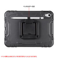 サンワサプライ 第10世代iPad 10.9インチ用衝撃吸収ケース(ブラック) PDA-IPAD1905BK2 1個（直送品）