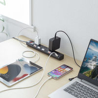 サンワサプライ  節電タップ TAP-B107UC-1BK（直送品）