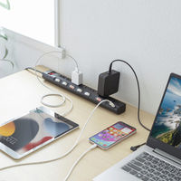 サンワサプライ  節電タップ TAP-B108UC-3BK（直送品）