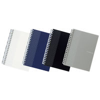 リヒトラブ hirakuno ツイストノート B6 5mm方眼 ホワイト N1672-0 1セット（1冊×5）