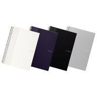 リヒトラブ hirakuno ツイストノート セミB5 5mm方眼 ネイビー N1674-11 1セット（1冊×5）