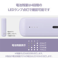 モバイルバッテリー 大容量 超コンパクト USB-C×1 15W 10000mAh DE-C49-10000PU エレコム 1個
