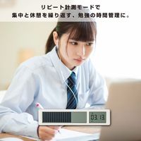 キングジム ビジュアルバータイマー 白 VBT10-W 1個