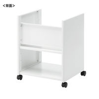 セキュリティラック用スタンド 小 幅560×奥行490×高さ700mm ホワイト RAC-SL5STN 1個（直送品）