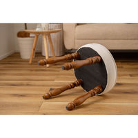 東谷 ROOM ESSENCE ビューグ スツール アイボリー BGL-250IV 1台（直送品）