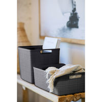 CURVER Jute ジュート ミディアムバスケット 12L グレー かご 4545229159598 1個